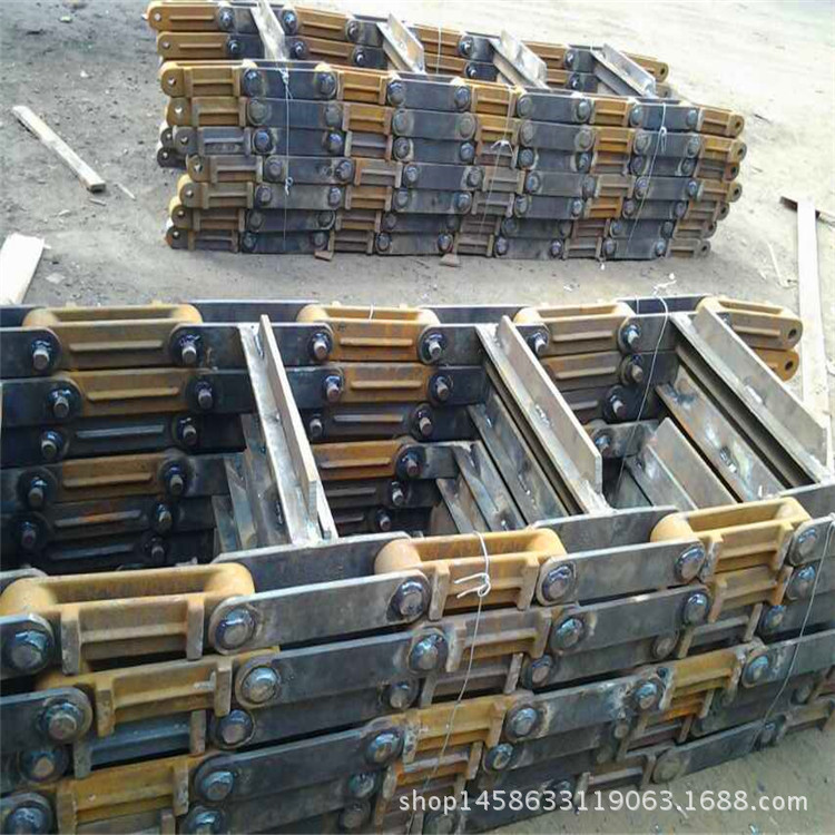 ZBC-610型营口重型板链除渣机配件厂 冲压链板链节 45#铸钢链条