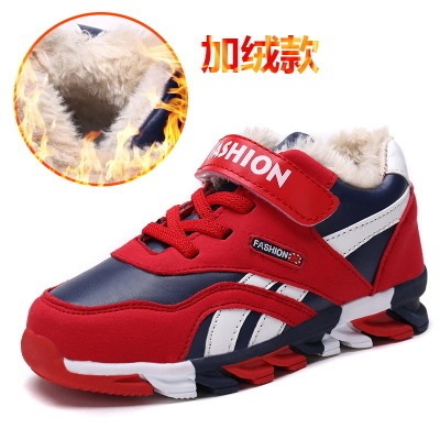Plush children gym shoes Casual shoes new pattern 2019 Children's shoes Running shoes With cotton Casual shoes Cotton-padded shoes