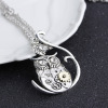 Mechanical retro necklace heart shaped with gears, European style, punk style, wholesale