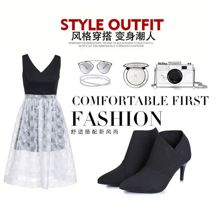 Bottes femme en Tissu - Ref 3355476 Image 14