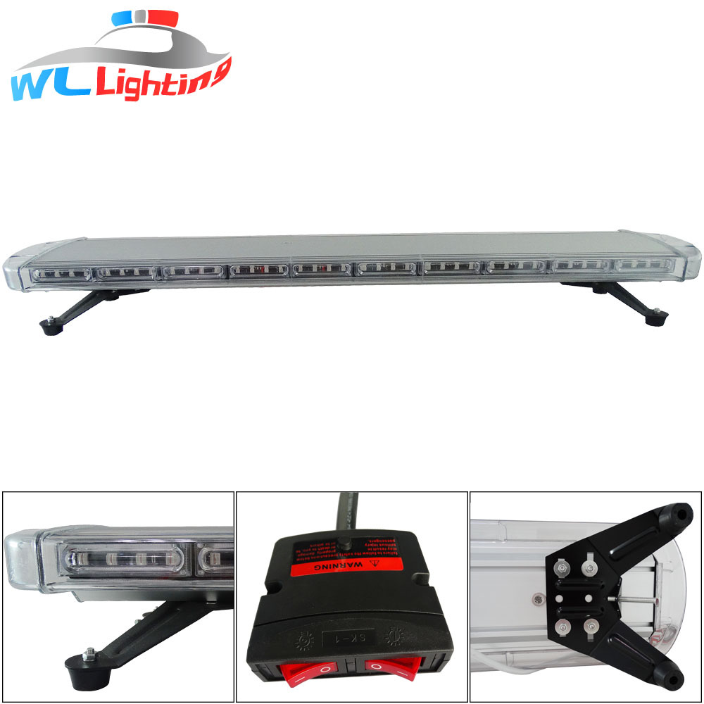 88LED长条爆闪灯 88LED长排警示灯 车顶灯 88W救护车爆闪灯琥珀色