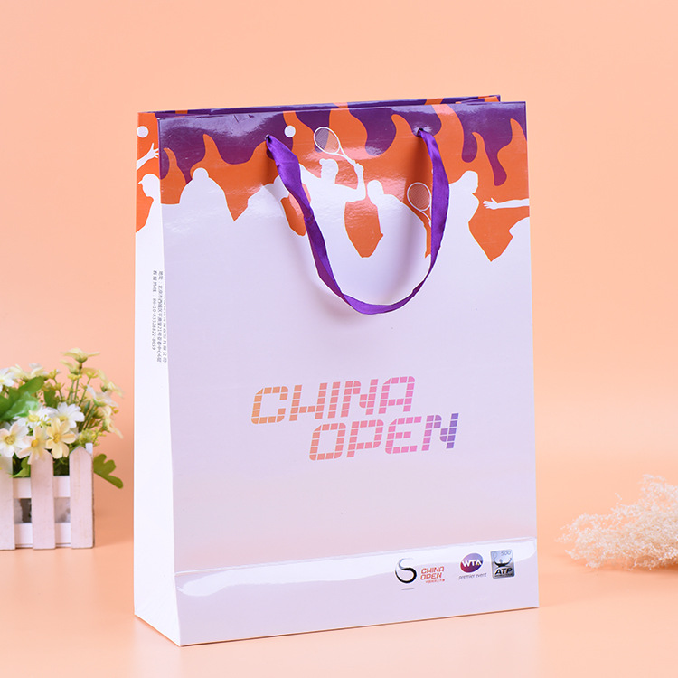 厂家批发白卡纸袋定 做 手机广告购物手提袋 服装服饰高档礼品袋