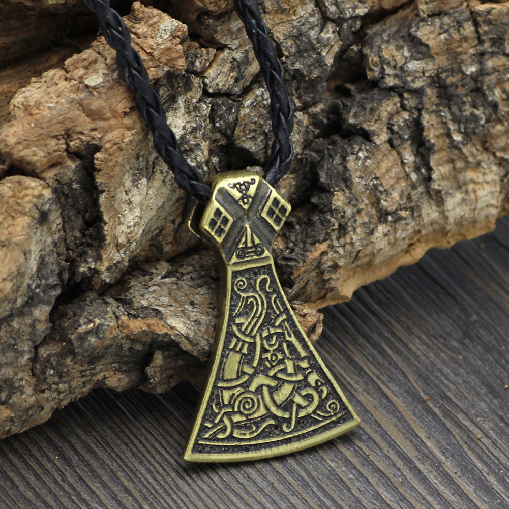 Viking Axe Pendant Necklace Image 4