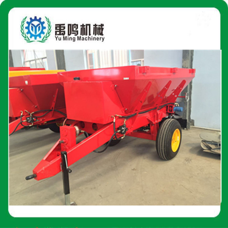 供农用撒肥车拖拉机牵引式鸡粪撒粪车（有机肥） 农机肥用机械