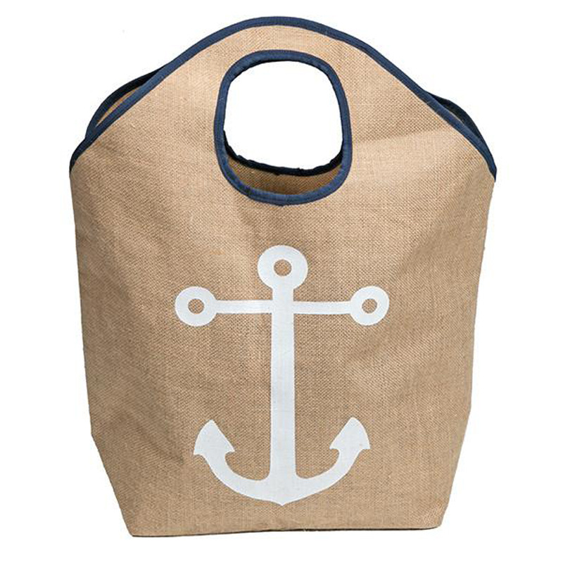 大号麻布沙滩购物袋 沙滩系列麻布沙滩包 防水收纳包