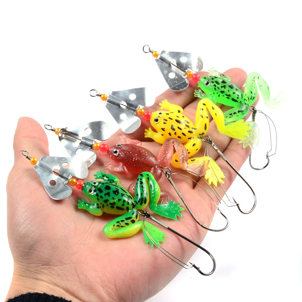 Leifrog lure bait, soft bait, black fish, bait, sinking and water-proof bait, anti-hooked frog counterweight, bionic portable