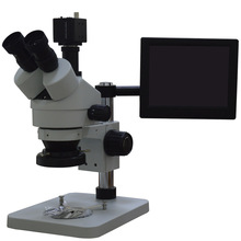 真三目显微镜 学生显微镜  专业手机维修显微镜 7-45倍高清显微镜