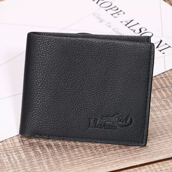 New men's short wallet simple fashion PU wallet stall fire wallet ten yuan store supply wholesale