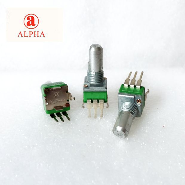 原装进口台湾ALPHA艾华RK09型精密电位器 单联B10K弯脚 轴长15MM