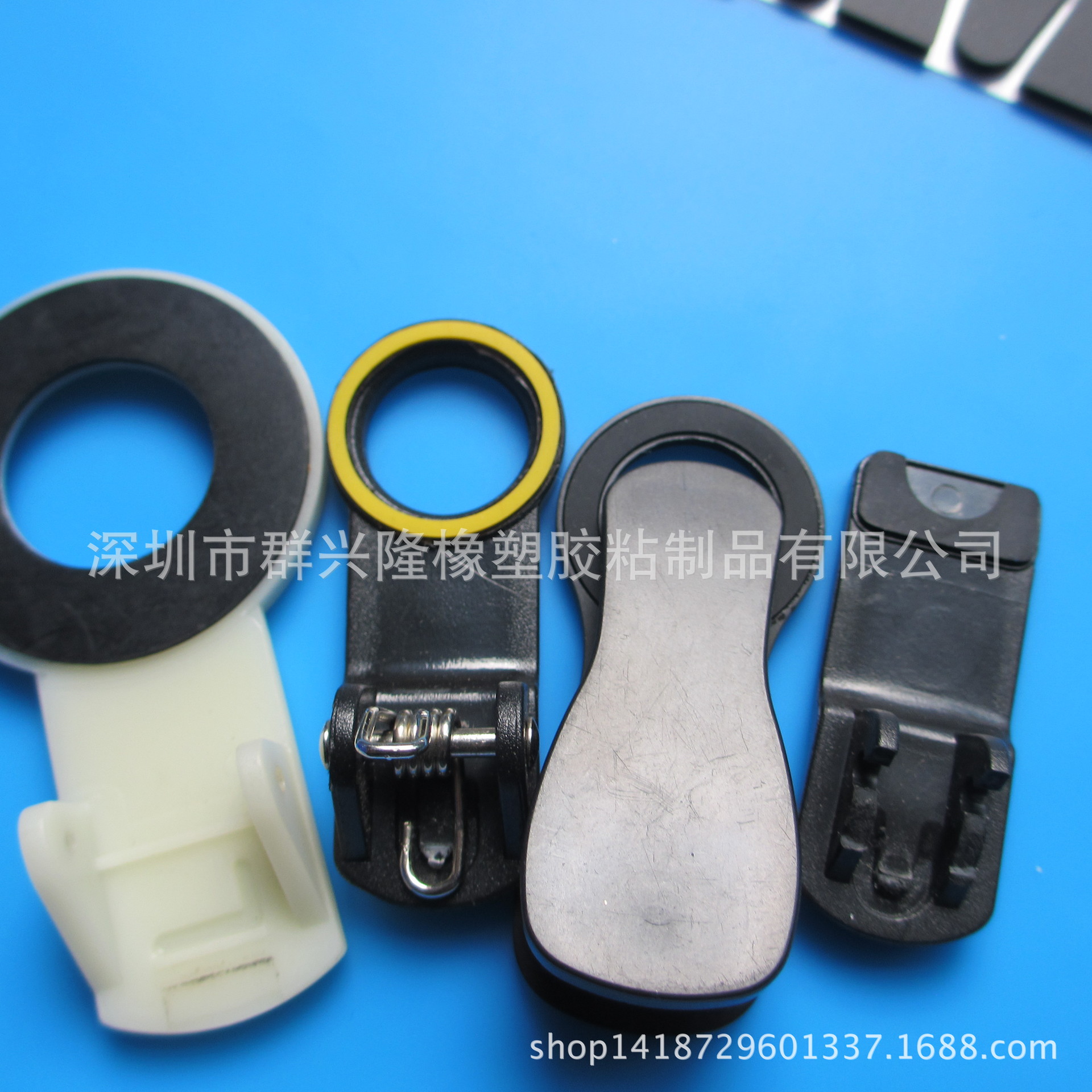 灰色白色硅胶脚垫 音响电器减震脚垫 圆形风扇硅胶垫