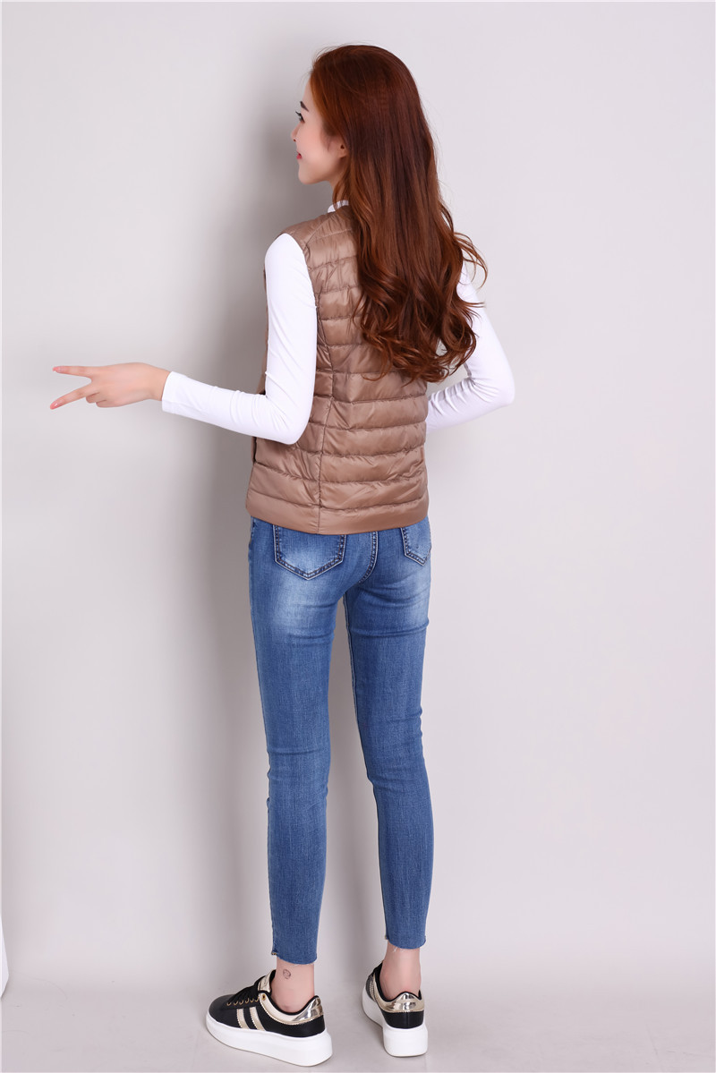 Gilet femme en Duvet de canard blanc - Ref 3316304 Image 53