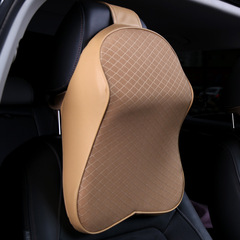 Automotive accessories car waist support head and neck pillow neck support cushion leather breathable mesh pillow memory neck pillow wholesale
