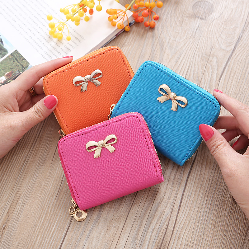 Korean Short Bow Candy-colored Small Square Bag display picture 19
