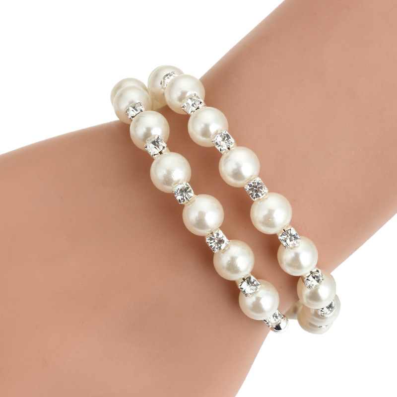 Korea style Pearlsbracelet (7 layers of gold)NHGY0571-7 layers of gold