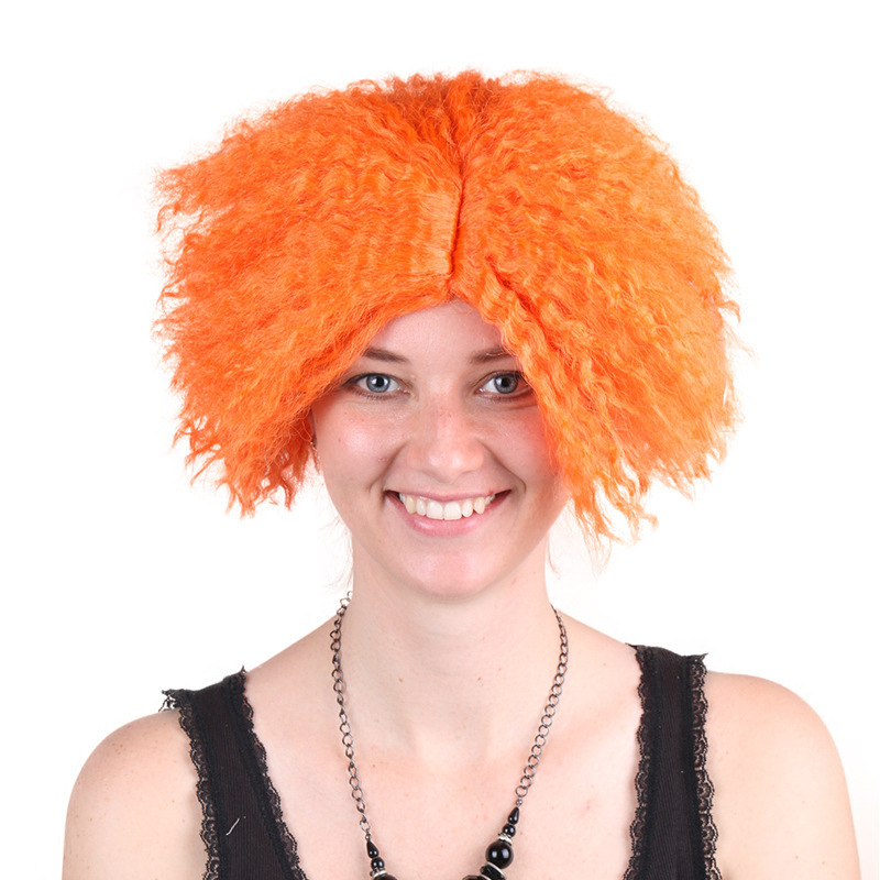 Wonderland crazy hat wig orange corn hot holiday party wig European and American popular style