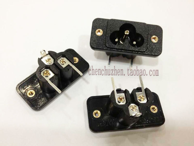 厂家供应AC梅花座米老鼠座带耳朵带螺纹插板接线脚NK-190-D02 3C