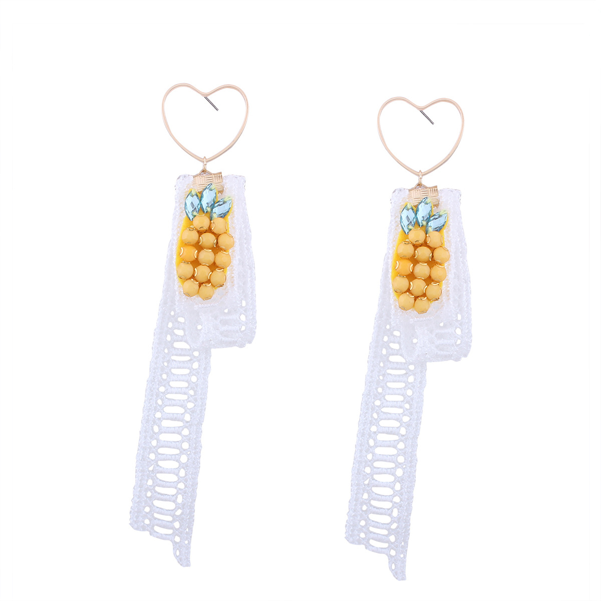 Korea style alloy Diamond earring (white)NHNMD3752-white
