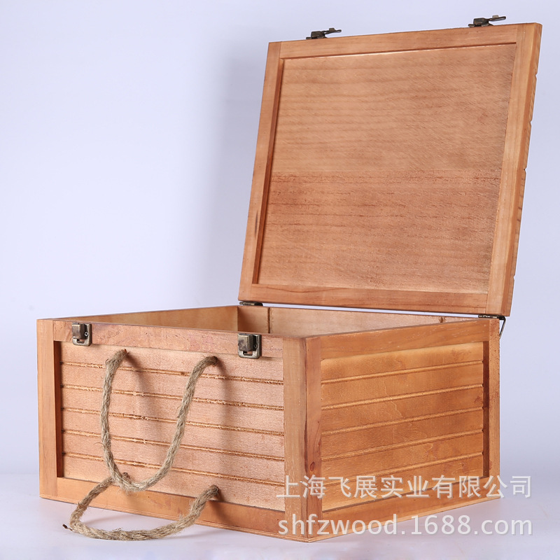 supply solid wood Wine Box bottled red wine Wooden box Wooden packing box(Flying Exhibition factory Customized