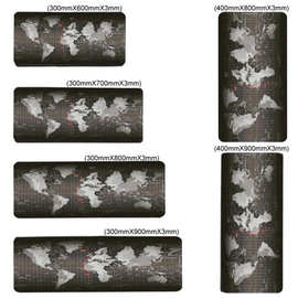 mouse pad 滑鼠垫  world map 加厚鼠标垫批发定制批发锁边