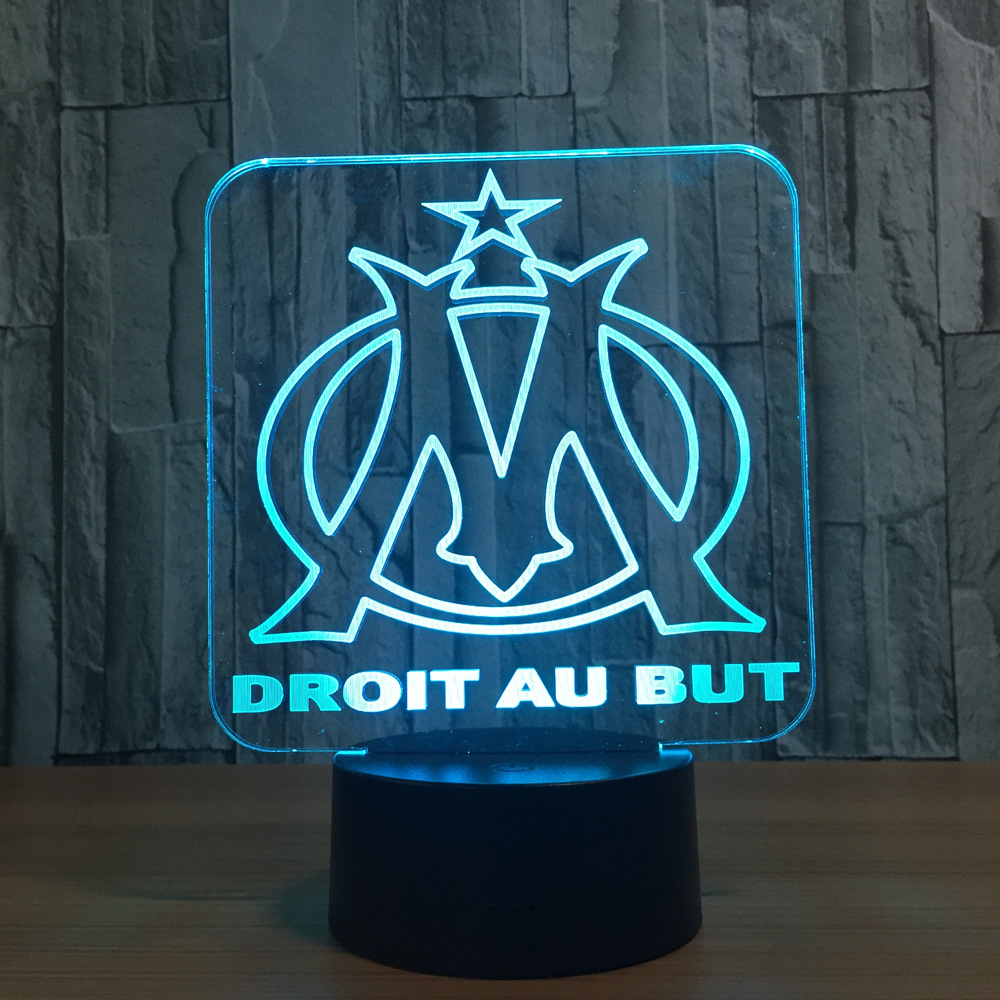 遥控触摸七彩 3D灯 创意礼品台灯 led灯小夜灯