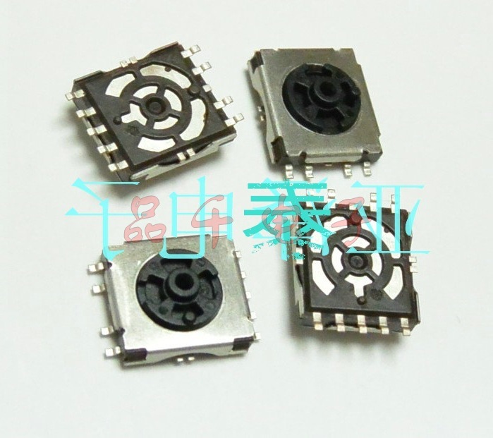  神明SSS-32MD-1-T9相机8档位拨盘贴片开关11*12mm