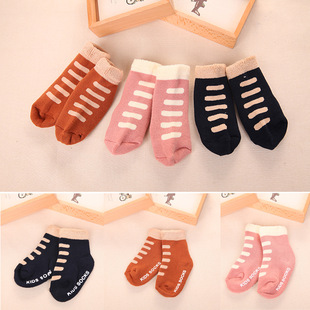 [Positive imitation shoes Terry socks] Winter thick towel children socks baby baby socks