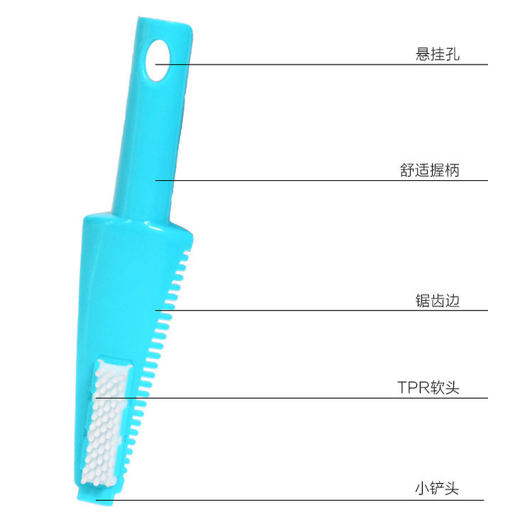 Manufactor Direct selling Plastic clean scraper Flat Mop multi-function Cleaning brush Hand wash Flat Mop parts
