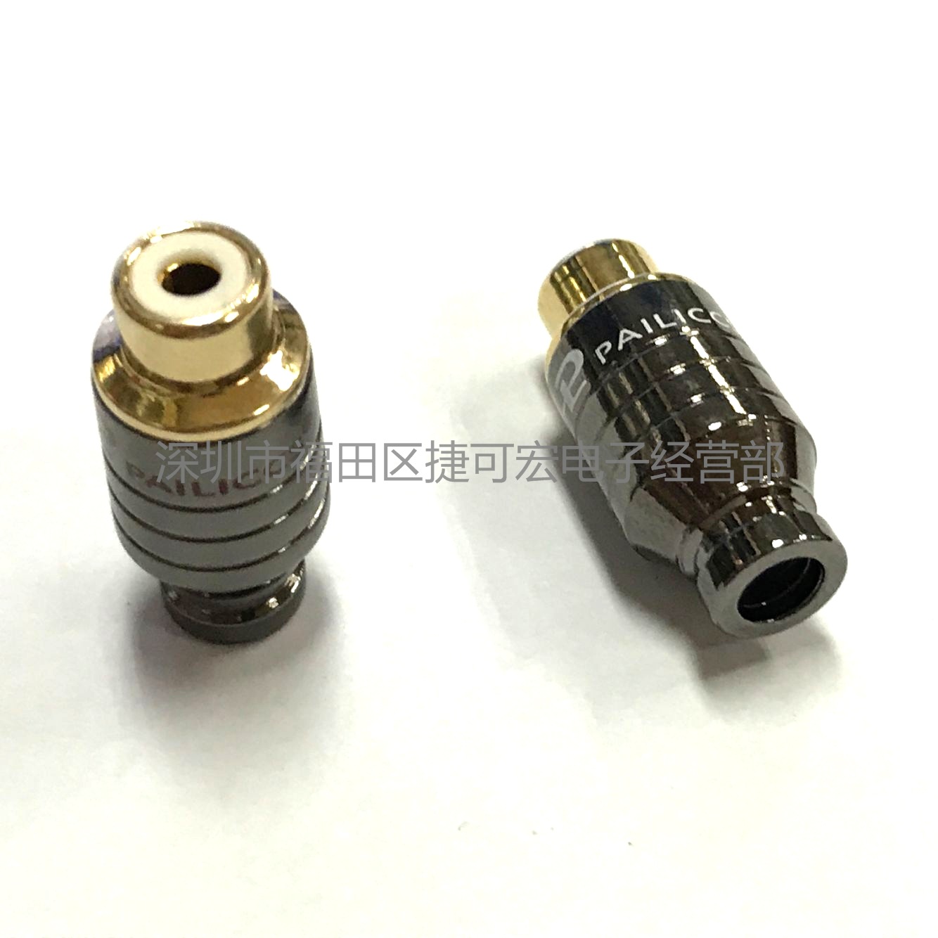 迷你型百威RCA视频母座/Palic莲花母焊线式/RCA母延长视频插座