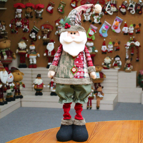 Christmas decorations, Christmas scene window display ornaments, creative Christmas decorations, Santa Claus figurine