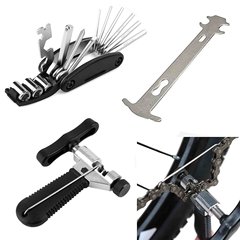 Mountain bike repair tools, bicycle tools, chain cutter, chain caliper, 15-in-1 combination tool set
