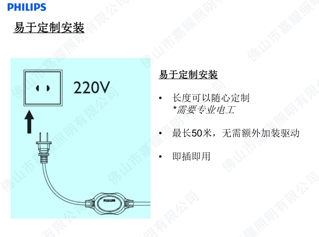 飞利浦虹韵LED灯带 31161明亮版 220V高压灯带