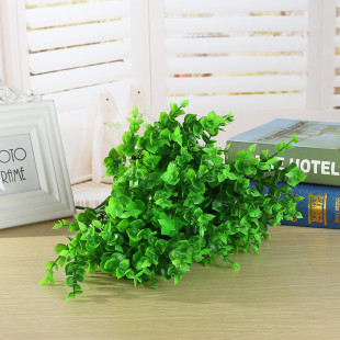 Simulated water grass 7 Forks Eucalyptus christinae artificial flower decorations artificial flower flower arrangement accessories groove partition flower arrangement