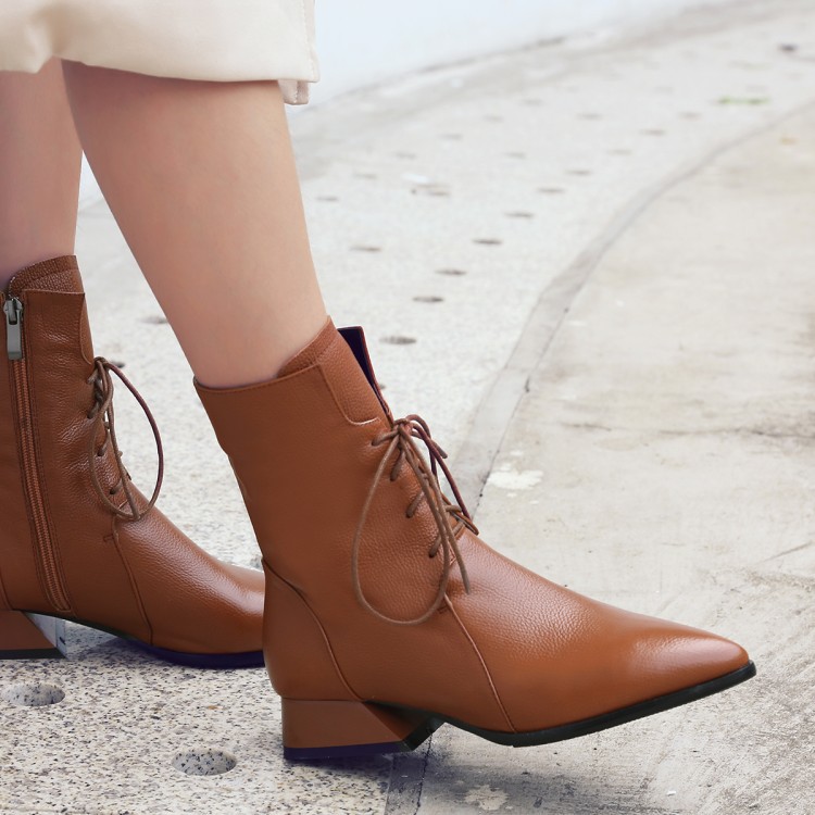 Bottes femme MANCHE ROUGE en En cuir - Ref 3354959 Image 4