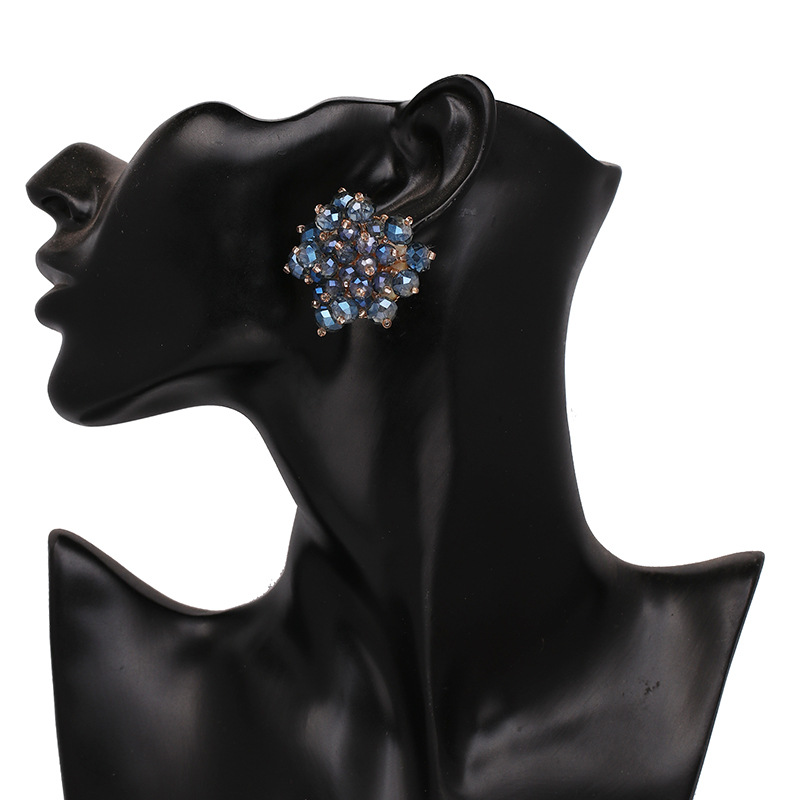 New Ear Jewelry High-grade Full Diamond Ball Earrings display picture 6