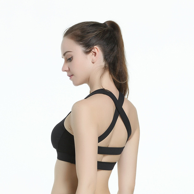 New fitness cross strap Sport Bra fashionable sexy new design Yoga sport underwear