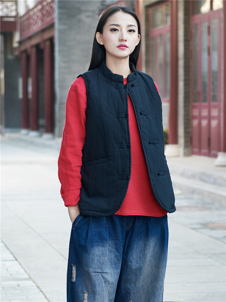 Gilet femme NIAN BAIXIU SPINNING en Chanvre - Ref 3316222 Image 44