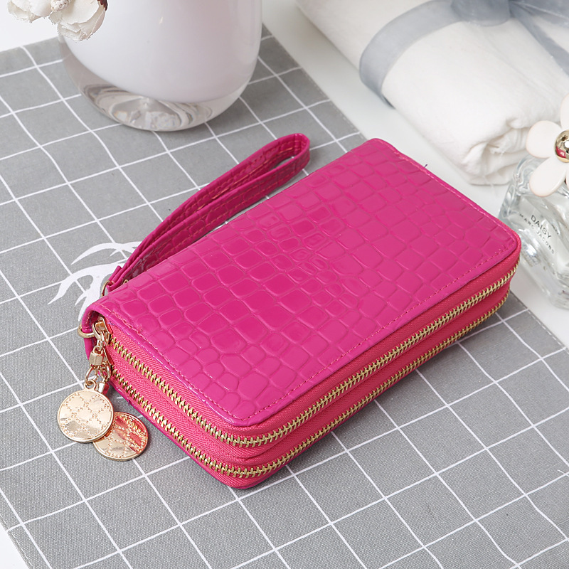 Women's Solid Color Pu Leather Side Zipper Wallets display picture 3
