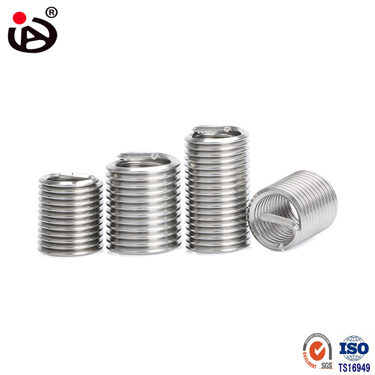 景宏现货销售 钢丝螺套 公制有尾不锈钢m8牙套 螺纹套 锁紧钢套