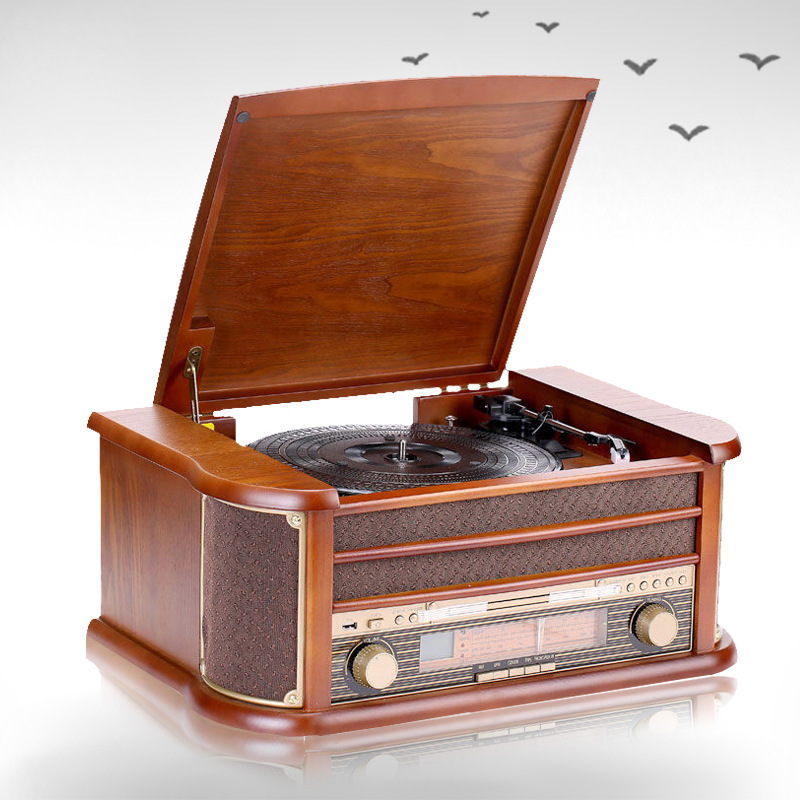 Manufactor Retro Gramophone Vinyl Phonograph To fake something antique radio old-fashioned Tape Drives a living room Decoration