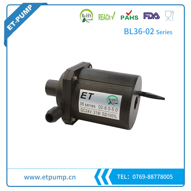 爱迪ETPUMP微型水泵移动洗澡机 DC24V无刷直流水泵 卫浴机潜水泵
