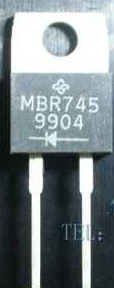 原装二极管 MBR745 B745 7A/450V TO220 肖特基整流二极管