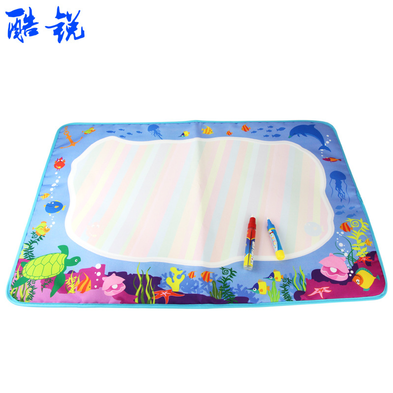 水魔法水画布水写毯涂鸦毯写字毯儿童早教中海洋生物