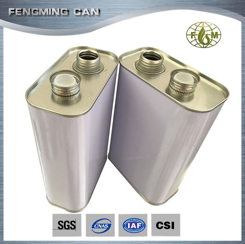 1L四方形金属空罐 化工固化剂铁罐 清漆密封罐 汽油铁桶 批发