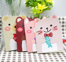 韩国创意可爱小熊抱礼物卡通记事随身日记便签本学生奖品文具本子