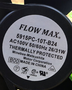 原装 NMB FLOW MAX 5915PC-10T-B24 17238 AC100V 31W 轴流风机