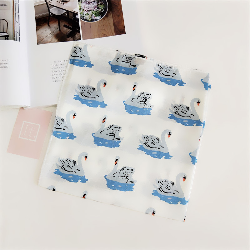 60g Weight Silk Scarf Classification Daily Occasion Satin Material Stripe, Polka Dots, Chains Print Pattern Summer Season Women's Gender Simple Style Style Women's Simple Style Stripe Polka Dots Chains Print Satin Silk Scarf 18