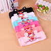 Cartoon cute headband for face washing, hairpins, hair accessory, Korean style, with embroidery