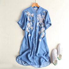 【长款短袖牛仔衫用英语怎么说】_ 长款短袖牛