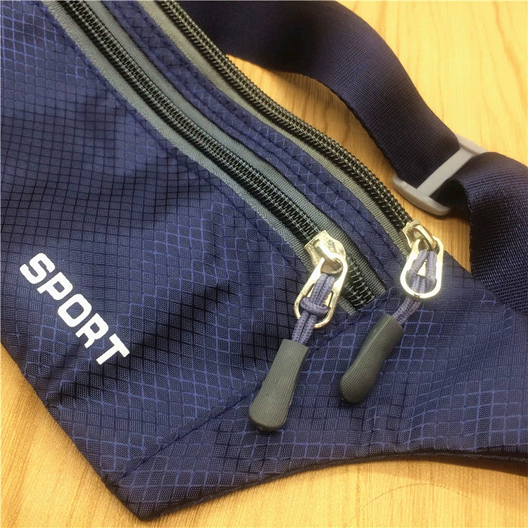 Blue sports belt bag, wallet...