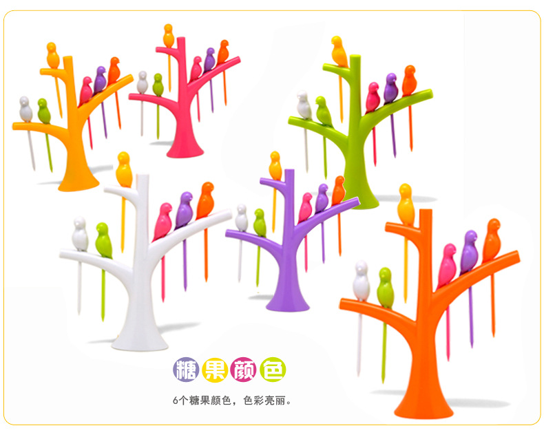 RB218小鸟水果叉10